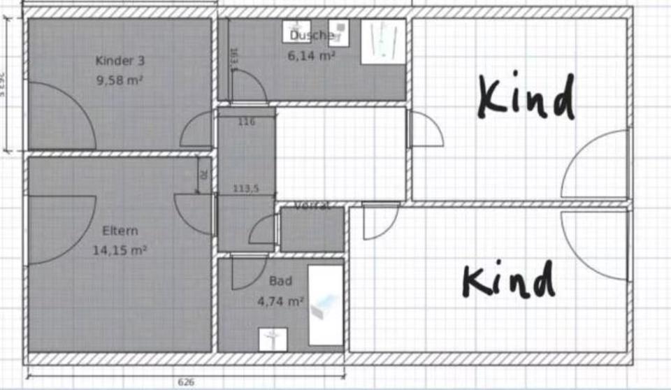 Reihenhaus Bochum Eppendorf - 5.5 Zimmer, 131 m&sup2;, 440.000&euro; | Angebot:24380267
