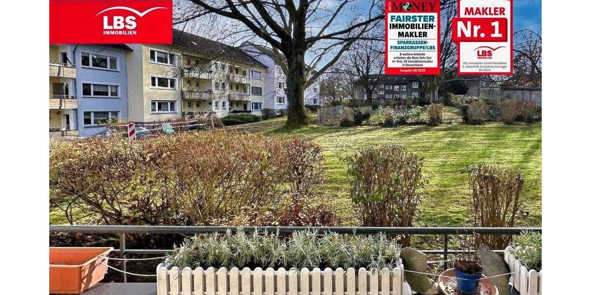 E-Steele: Gepflegte 2,5 Zimmer ETW 68 m² EG mit Loggia in ruhiger SO-Lage 2 zimmer
