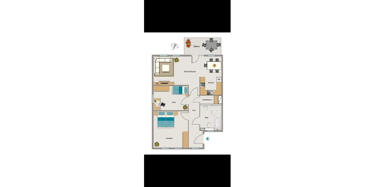 Etagenwohnung Dortmund Eving - 3 Zimmer, 80 m&sup2;, 1.049&euro; | Angebot:27567731