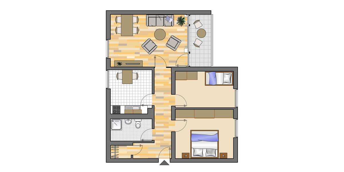 Etagenwohnung Gelsenkirchen Gelsenkirchen-Nord - 3 Zimmer, 72 m&sup2;, 509&euro; | Angebot:26147146