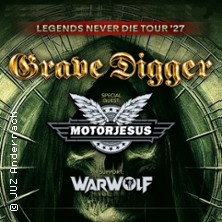 Grave Digger - Legends Never Die Tour '27 + Motorjesus, Warwolf 05.02.2027 Markthalle Hamburg