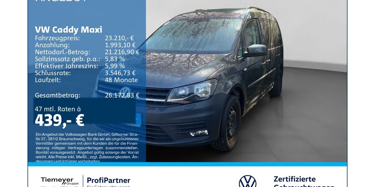 VW Caddy 104.806 km 22.740 &euro; Recklinghausen 45663