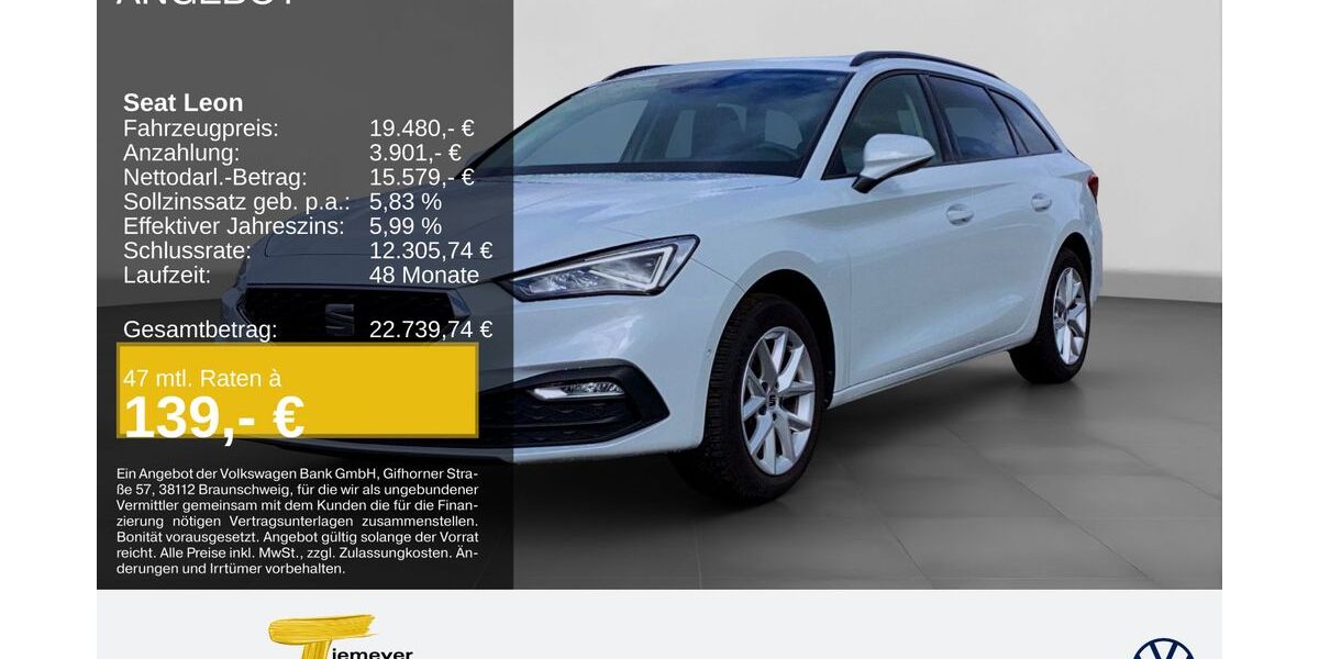 Seat Leon 62.500 km 18.810 &euro; Herne 44653