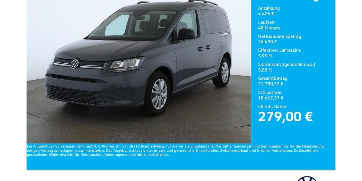 VW Caddy 7.596 km 30.916 &euro; Dortmund 44379