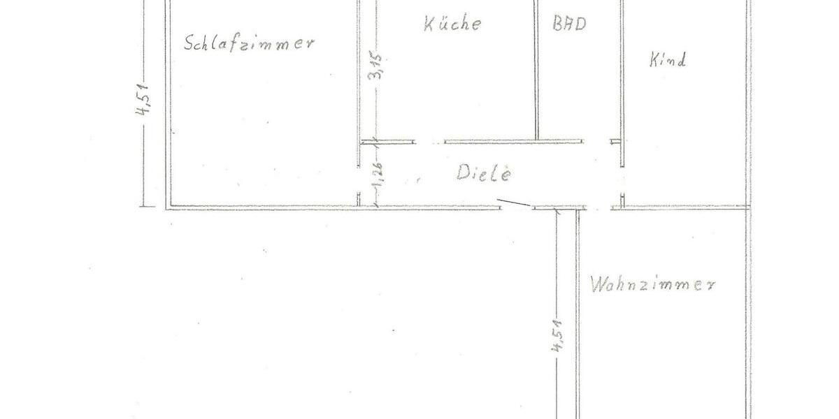 O.-E. helle ruhige 3 Zimmer Wohnung im EG 3 zimmer