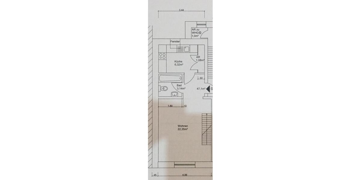 Maisonettenwohnung Dortmund Innenstadt Nord - 2 Zimmer, 47 m&sup2;, 400&euro; | Angebot:27564125