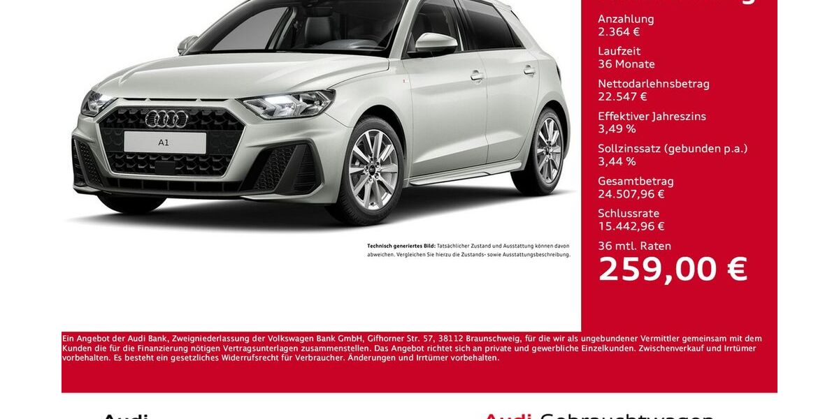 Audi A1 7.942 km 24.744 &euro; Dortmund 44143