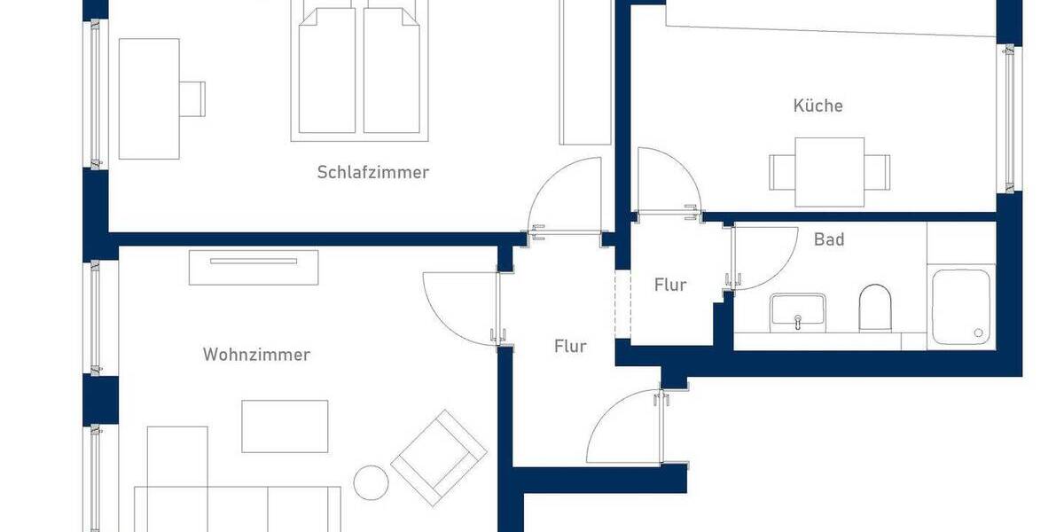 Etagenwohnung Wuppertal Elberfeld - 2 Zimmer, 57 m&sup2;, 159.500&euro; | Angebot:26835731