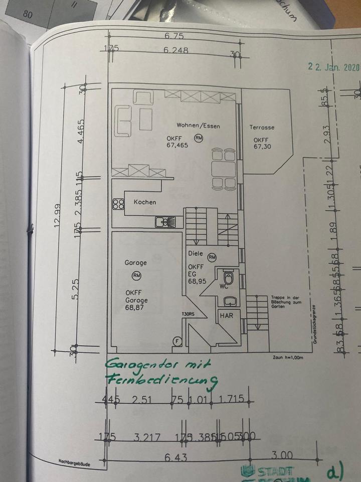 Baugrundstück mit Architekt Pläne und frische Baugenehmigung