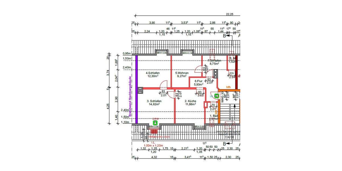 Dachgeschoßwohnung Gelsenkirchen Ückendorf - 4.5 Zimmer, 71 m&sup2;, 490&euro; | Angebot:26534184