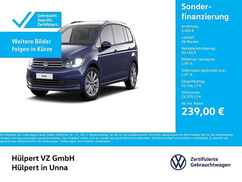 VW Touran 8.080 km 33.420 € Unna 59423