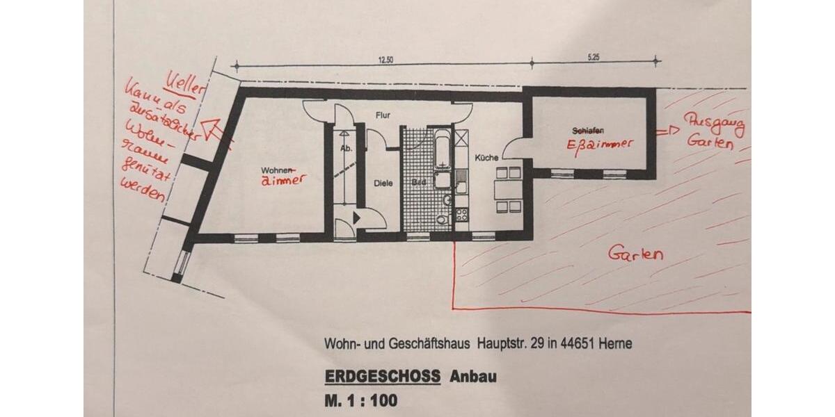 Einfamilienhaus Herne Eickel - 7 Zimmer, 149 m&sup2;, 1.350&euro; | Angebot:26020625