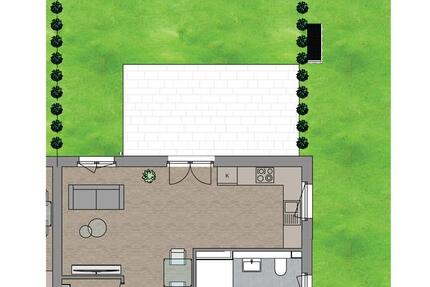 Exkusive 2,5 Zimmer Erdgeschosswohnung zur Miete-Erstbezug 2 zimmer