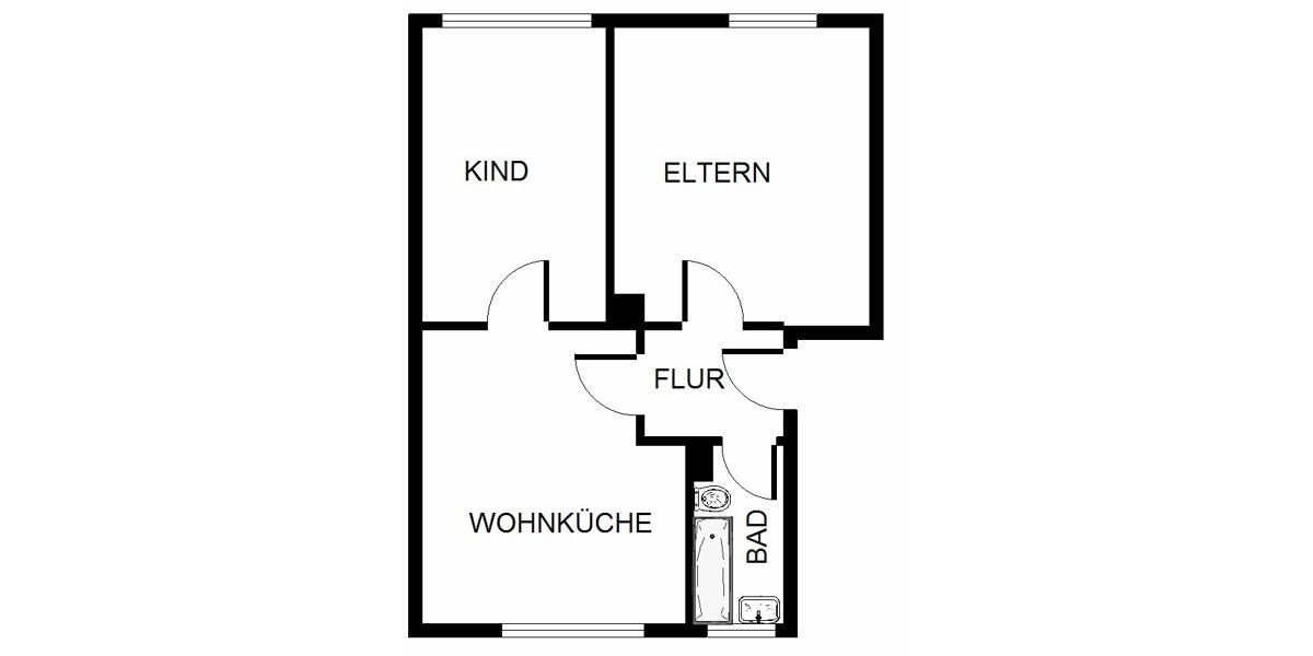 Schöner Wohnen in dieser 2-Zimmer-Wohnung 2 zimmer
