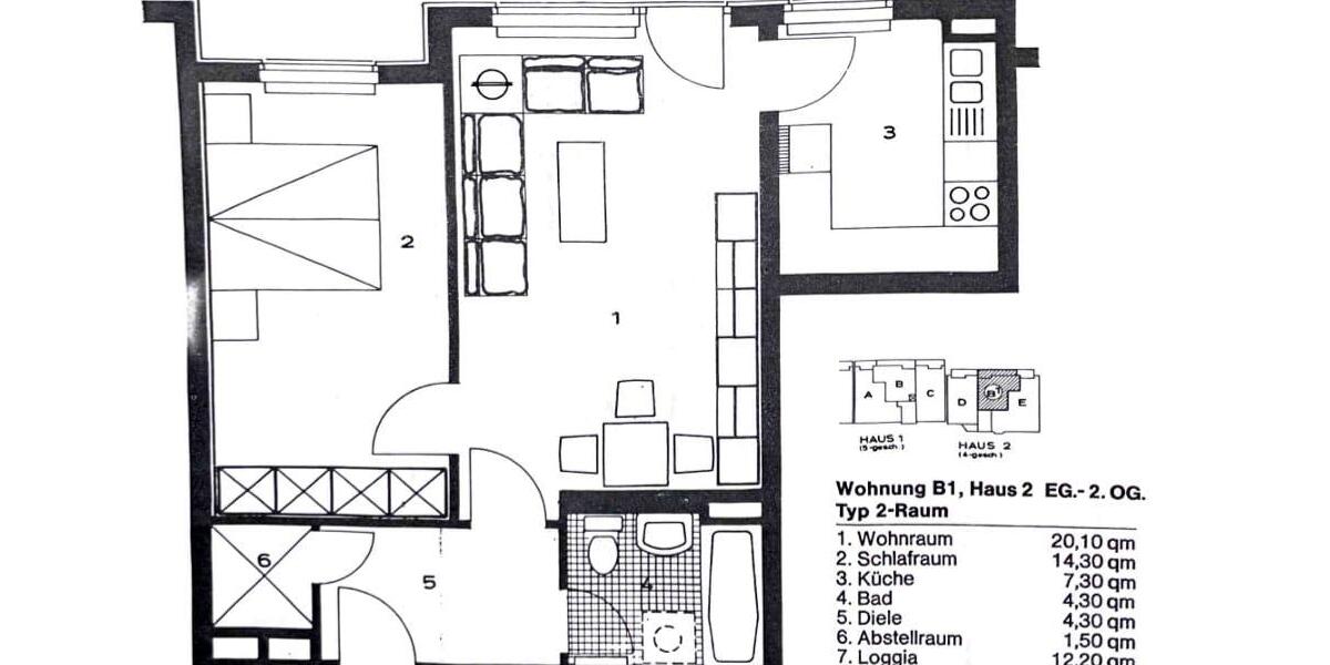 Etagenwohnung Gelsenkirchen Gelsenkirchen-Mitte - 2 Zimmer, 58 m&sup2;, 100.000&euro; | Angebot:26865116