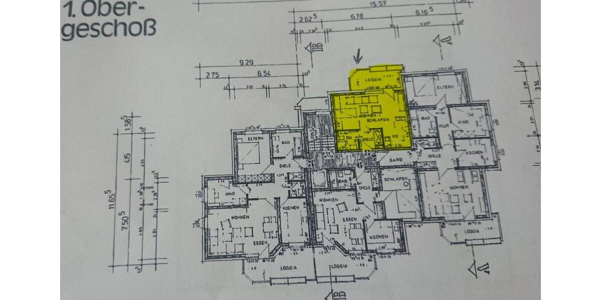 Etagenwohnung Bochum Günnigfeld - 1 Zimmer, 37 m&sup2;, 450&euro; | Angebot:25612852