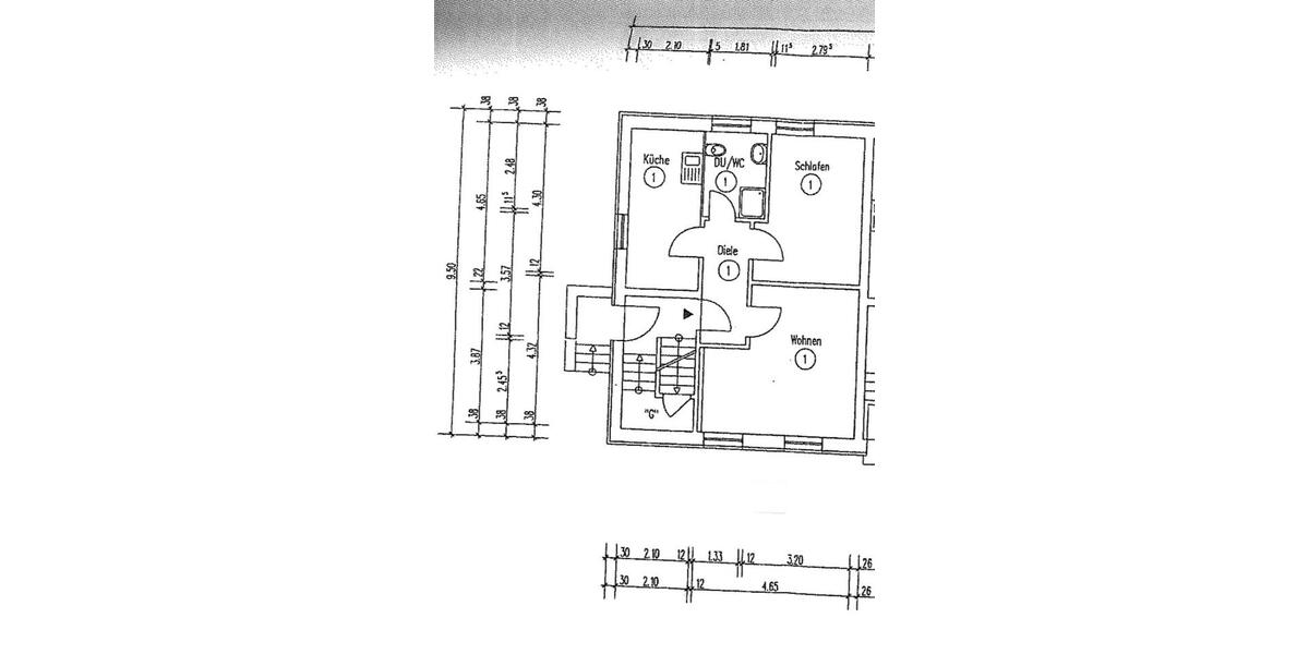 Erdgeschoßwohnung Castrop-Rauxel Rauxel - 2 Zimmer, 48 m&sup2;, 620&euro; | Angebot:25647912