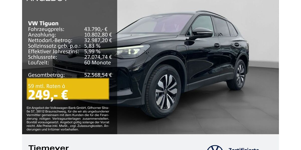 VW Tiguan 4.990 km 43.790 &euro; Bochum 44892
