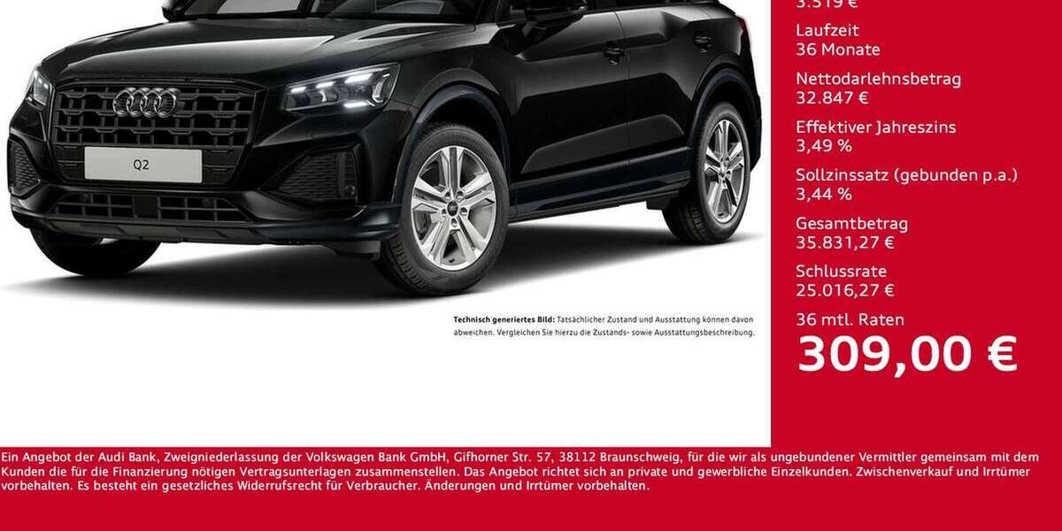 Audi Q2 10.367 km 36.366 &euro; Dortmund 44143