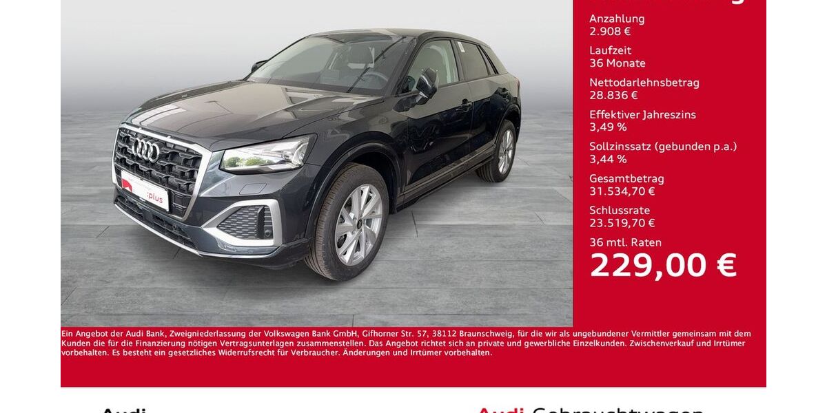 Audi Q2 7.318 km 31.744 &euro; Dortmund 44143