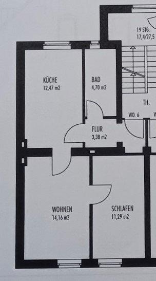 Etagenwohnung Bochum Werne - 2 Zimmer, 46 m&sup2;, 406&euro; | Angebot:26592543