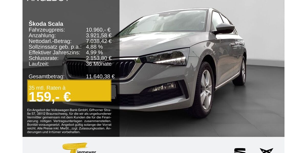 Skoda Scala 96.732 km 10.480 &euro; Gelsenkirchen OT Beckhausen 45899
