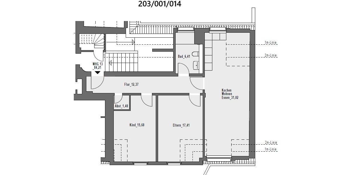 Dachgeschoßwohnung Hagen Hagen-Nord - 3 Zimmer, 84 m&sup2;, 788&euro; | Angebot:26535226