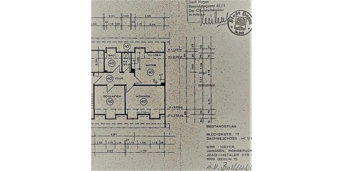 Dachgeschoßwohnung Hagen - 2.5 Zimmer, 57 m&sup2;, 450&euro; | Angebot:27567542