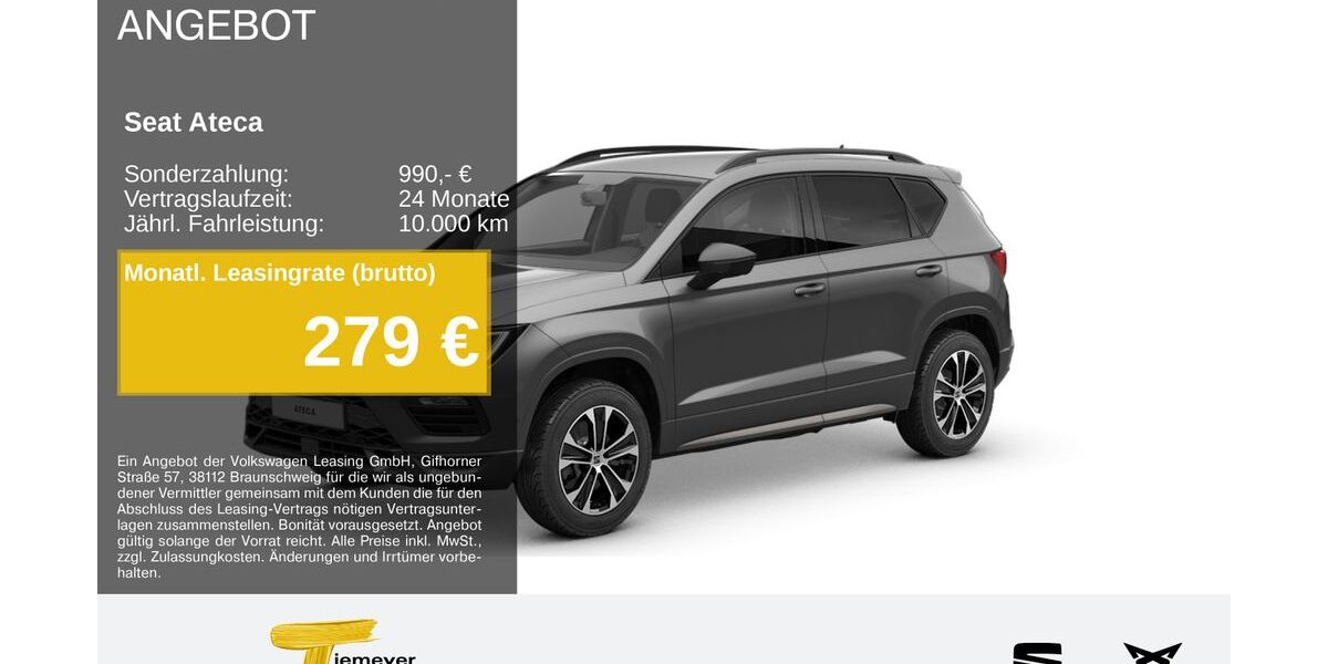 Seat Ateca 23.394 km 33.100 &euro; Gelsenkirchen OT Beckhausen 45899