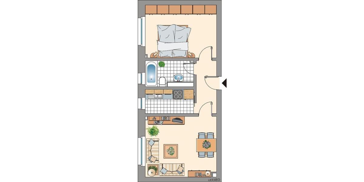 gemütliche 2,5 Zimmer mit modernem Duschbad 2.5 zimmer