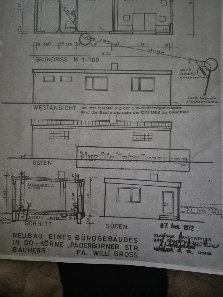Vermiete Bungalow Büro Lager zimmer
