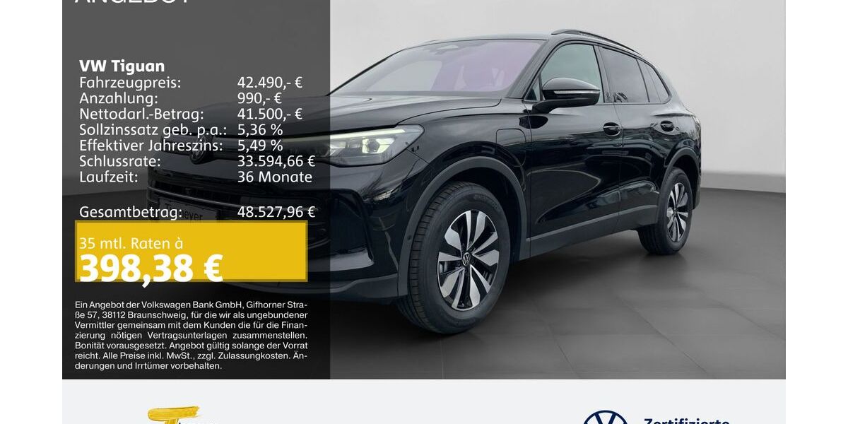 VW Tiguan 4.900 km 41.980 &euro; Dorsten 46282