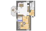 Etagenwohnung Dortmund Gartenstadt - 1 Zimmer, 39 m&sup2;, 399&euro; | Angebot:26356324