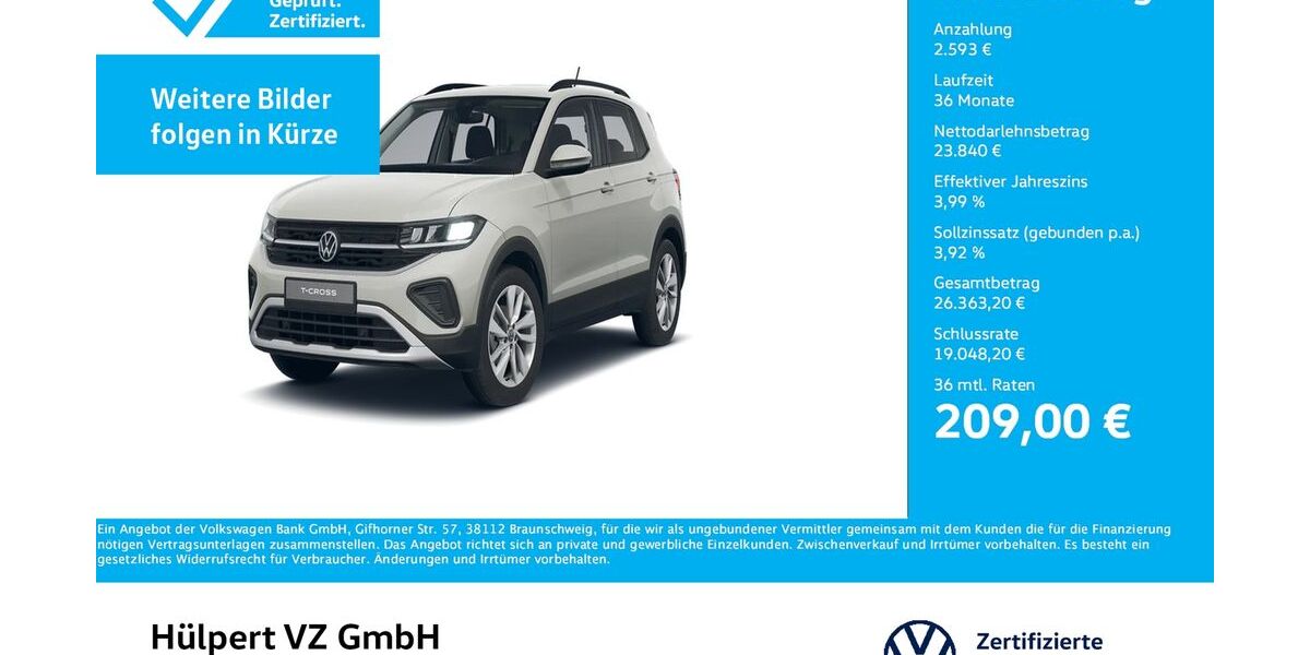 VW T-Cross 8.296 km 25.911 &euro; Dortmund 44141