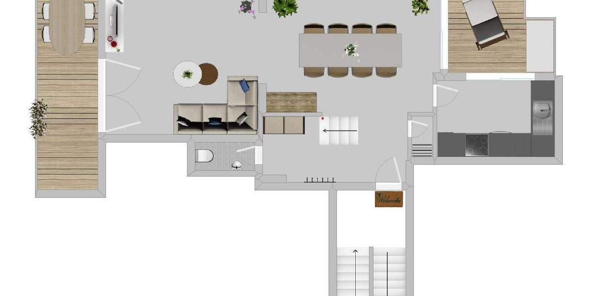 Moderne Penthouse-Maisonette-Wohnung in Essen-Bredeney 4 zimmer