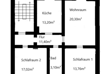 3 12 Zimmer Wohnung im DG in Mülheim Styrum 3.5 zimmer
