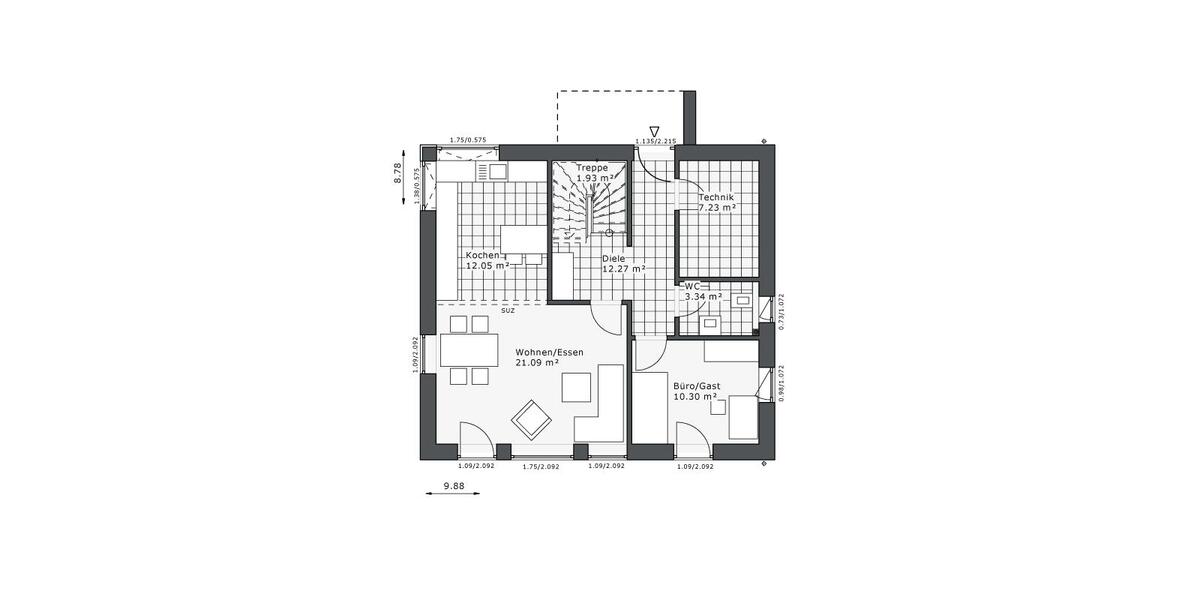 Einfamilienhaus Wuppertal Gemarkung Langerfeld - 5 Zimmer, 136 m&sup2;, 1.700&euro; | Angebot:26664298