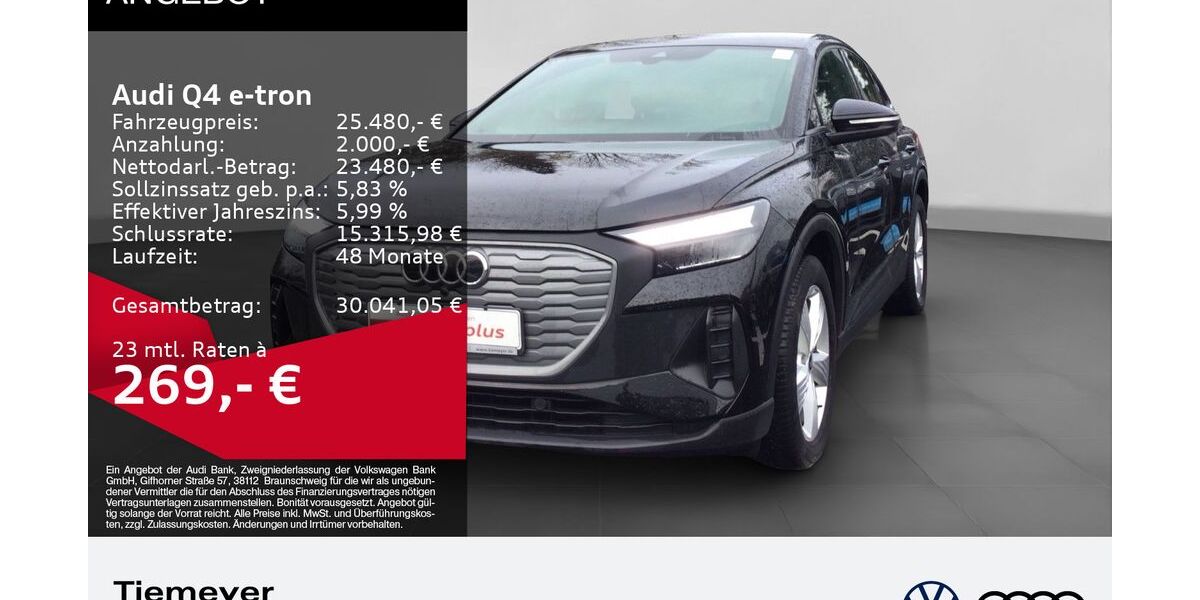 Audi Q4 e-tron 21.998 km 24.280 &euro; Gelsenkirchen 45894