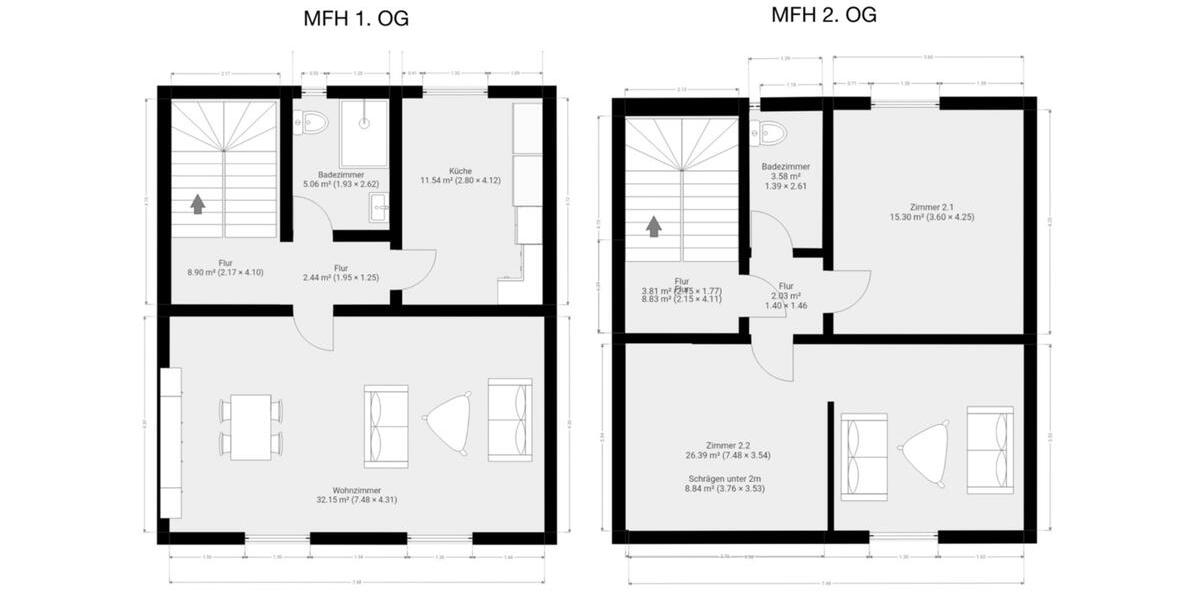 freistehendes Einfamilienhaus u.Mehrfamilienhaus auf 1 Grundstück 10 zimmer