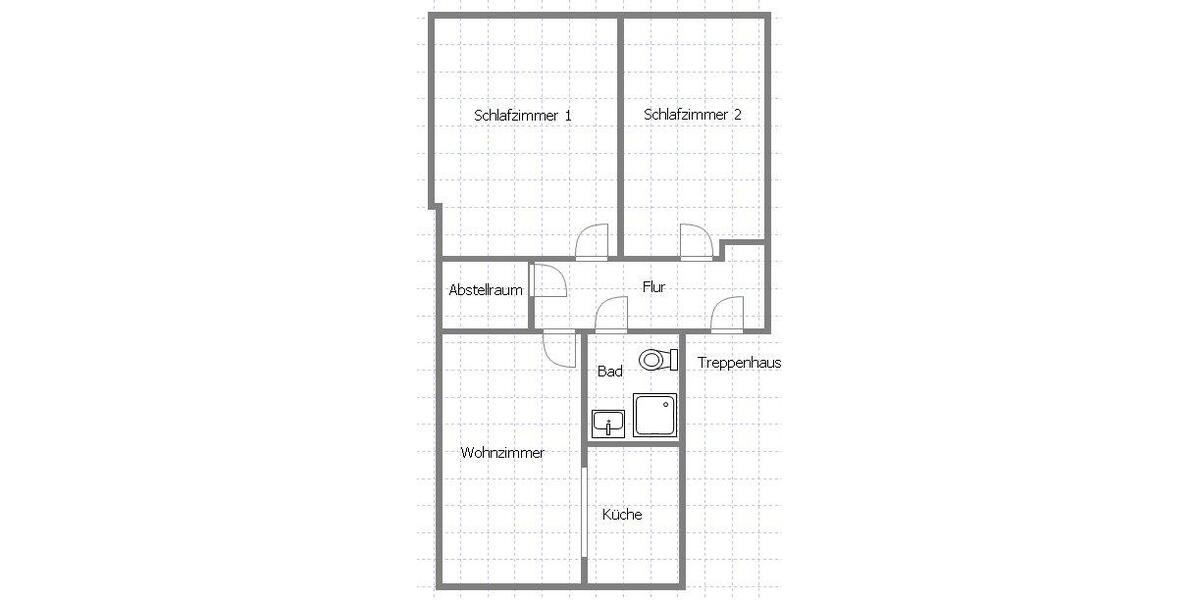 Etagenwohnung Dortmund Innenstadt Nord - 3 Zimmer, 55 m&sup2;, 650&euro; | Angebot:27567723