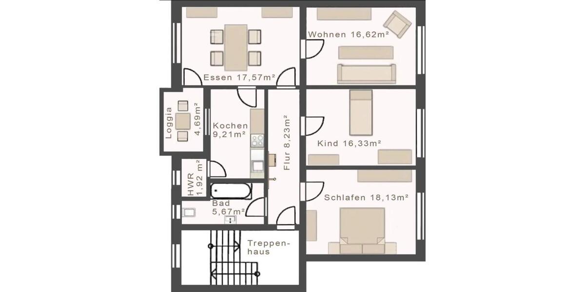 Sehr schöne 4 Zimmerwohnung für Eigennutzer oder Kapitalanleger 4 zimmer