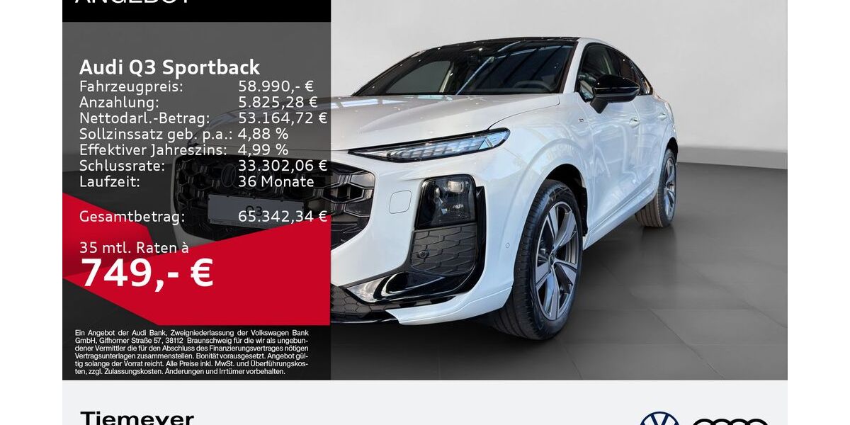 Audi Q3 1.050 km 58.490 &euro; Gelsenkirchen 45894