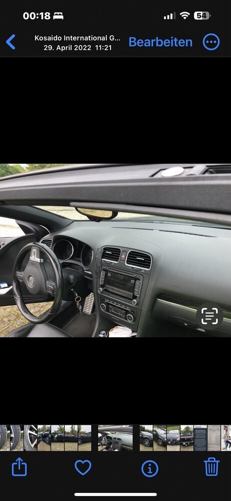 VW Golf VI Cabriolet 151.000 km 9.000 € Wuppertal 42275