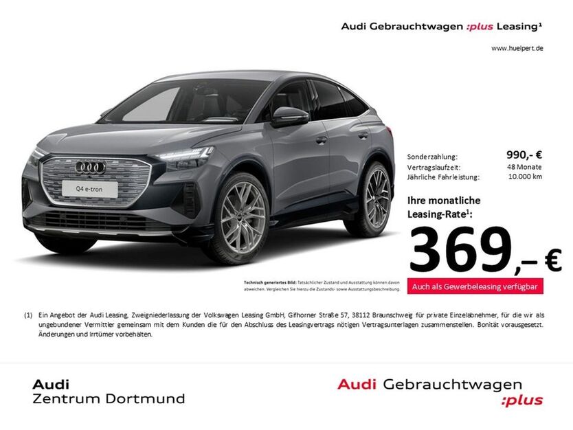 Audi Q4 e-tron 7.400 km 43.388 € Dortmund 44143