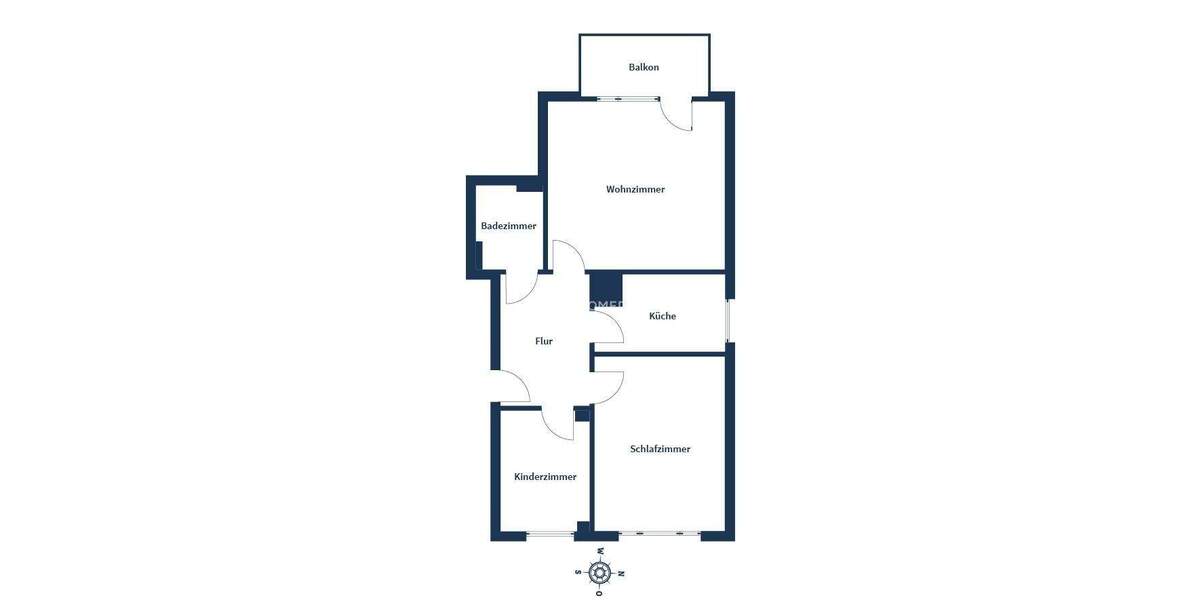 Gepflegte 3-Zimmer-Wohnung mit Balkon, moderner Ausstattung und Einbauküche 3 zimmer