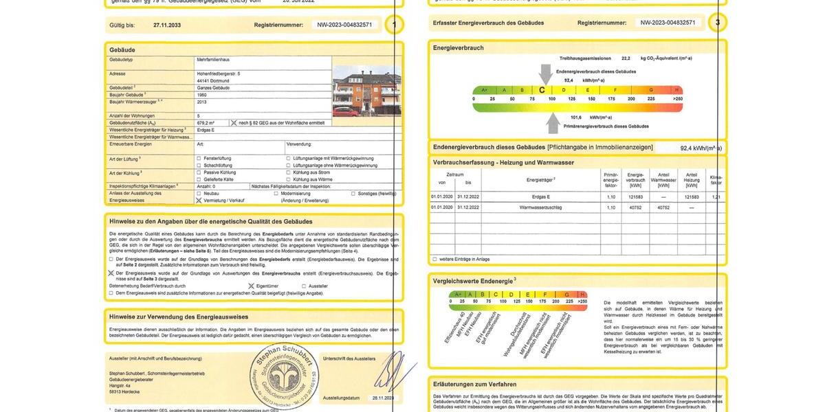 Etagenwohnung Dortmund Gartenstadt - 3 Zimmer, 80 m&sup2;, 275.000&euro; | Angebot:26889469