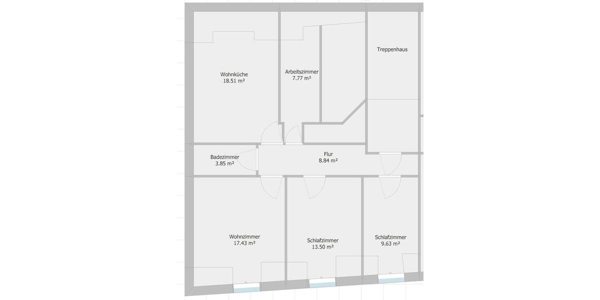 Dachgeschoßwohnung Herne Eickel - 3.5 Zimmer, 80 m&sup2;, 550&euro; | Angebot:26442292