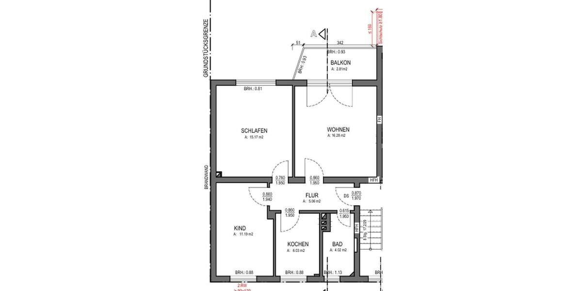 Etagenwohnung Bochum Wiemelhausen - 3 Zimmer, 61 m&sup2;, 219.000&euro; | Angebot:25705019