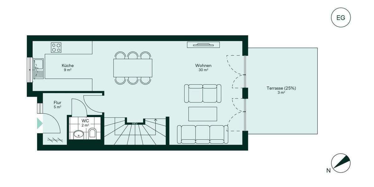 Reihenmittelhaus Heiligenhaus Mitte - 4 Zimmer, 142 m&sup2;, 679.900&euro; | Angebot:25769893