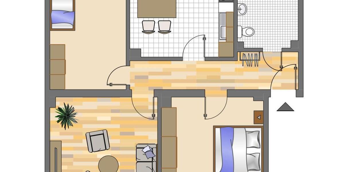 Dachgeschoßwohnung Dortmund Innenstadt West - 3 Zimmer, 81 m&sup2;, 654&euro; | Angebot:26096493
